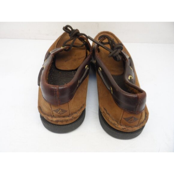 Sperry Men's Top Sider 0195412 Authentic Original 2-Eye Boat Shoe Brown Buck 9M - Picture 3 of 11